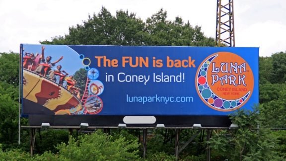 Coney Island Travel Billboard Advertising