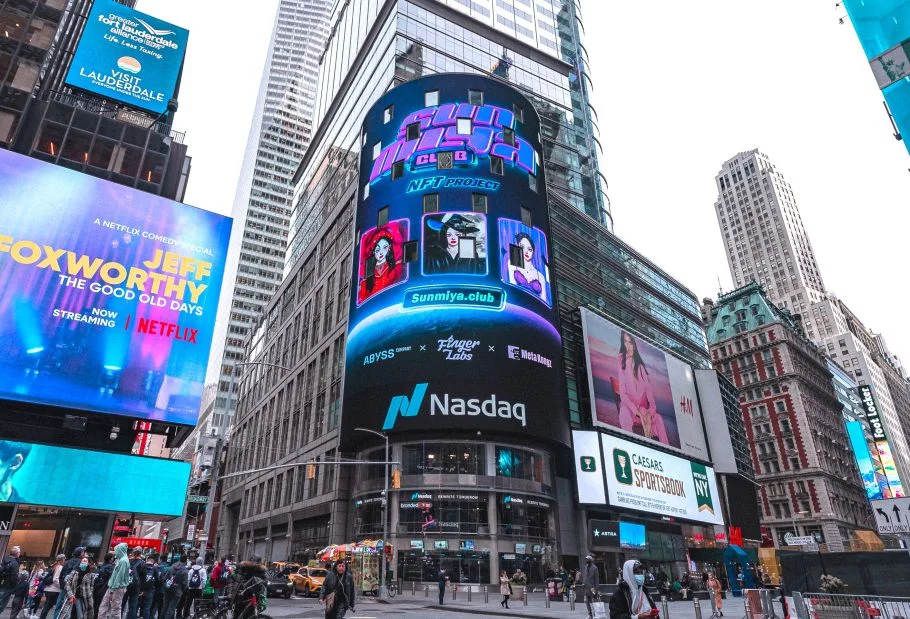 Times Square Nasdaq Digital Billboard